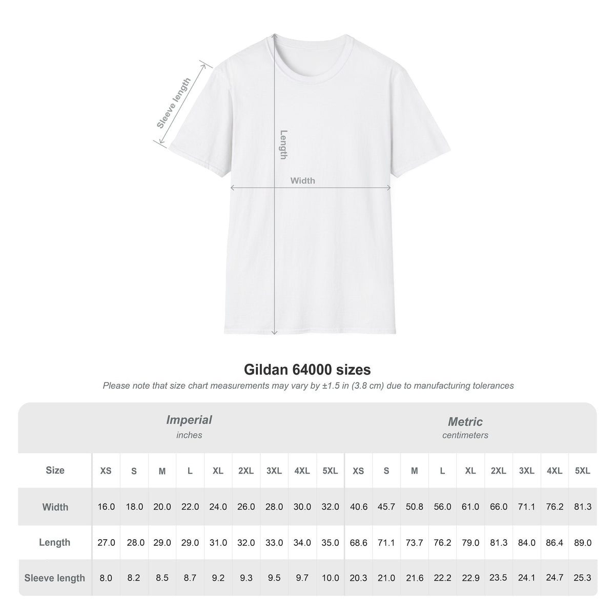 bmp-sizechart-tshirt for Hobbies Theme